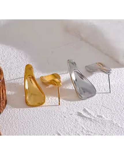 Liquid Gold Sculptural Earrings