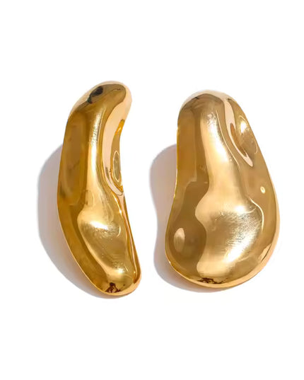 Bold Dual Sphere Earrings – Avant-Garde Gold