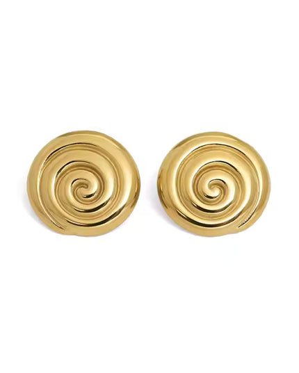 GOLDEN SPIRAL EARRINGS