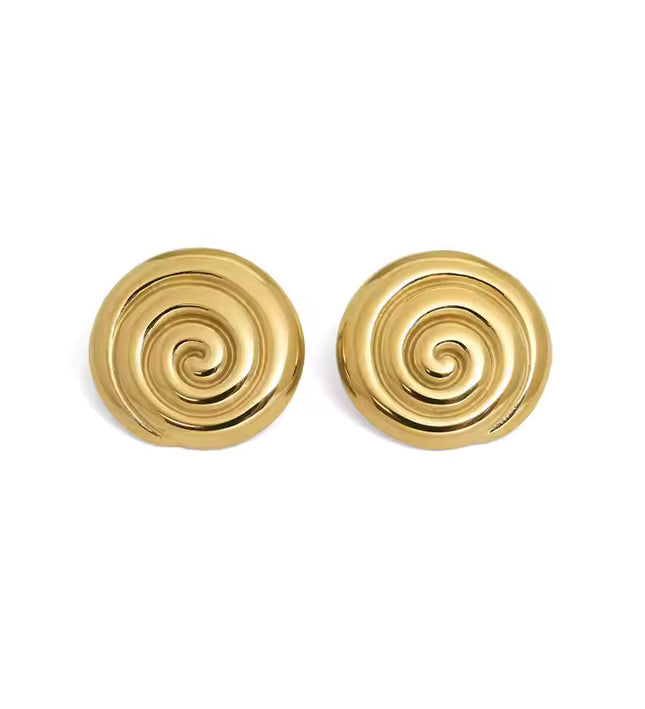 GOLDEN SPIRAL EARRINGS