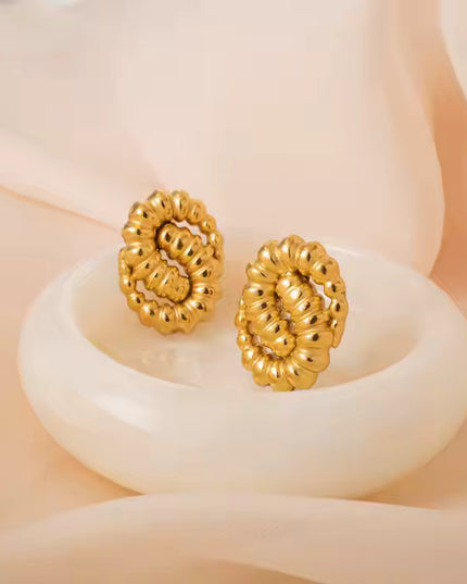 GOLDEN SERPENTINE EARRINGS