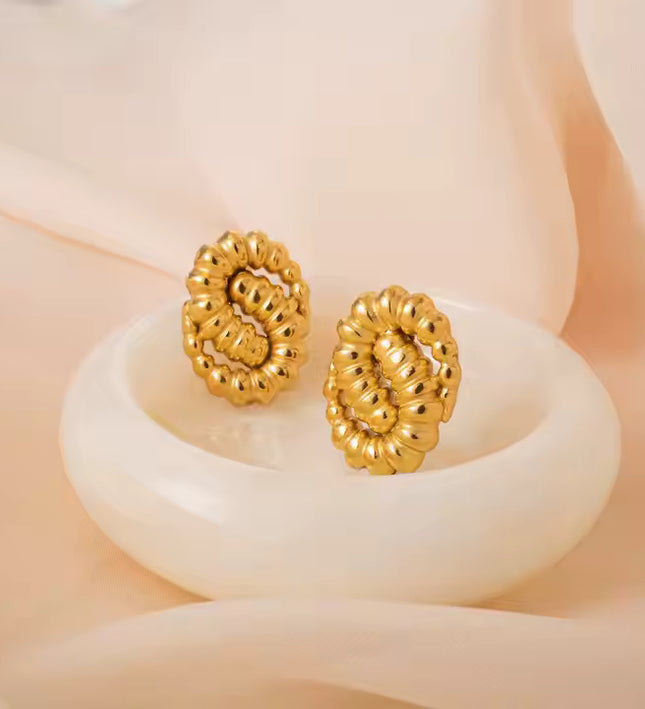 GOLDEN SERPENTINE EARRINGS