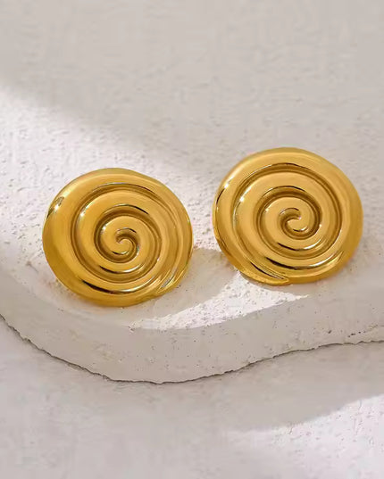 GOLDEN SPIRAL EARRINGS