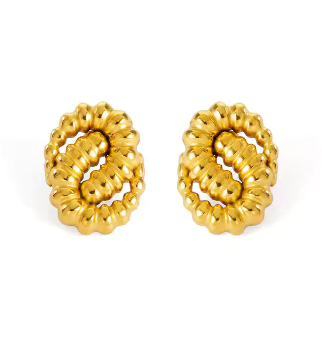 GOLDEN SERPENTINE EARRINGS