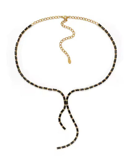 NOIR LUXE LARIAT PREMIUM NECKLACE - LIMITED EDITION