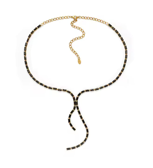 NOIR LUXE LARIAT PREMIUM NECKLACE - LIMITED EDITION