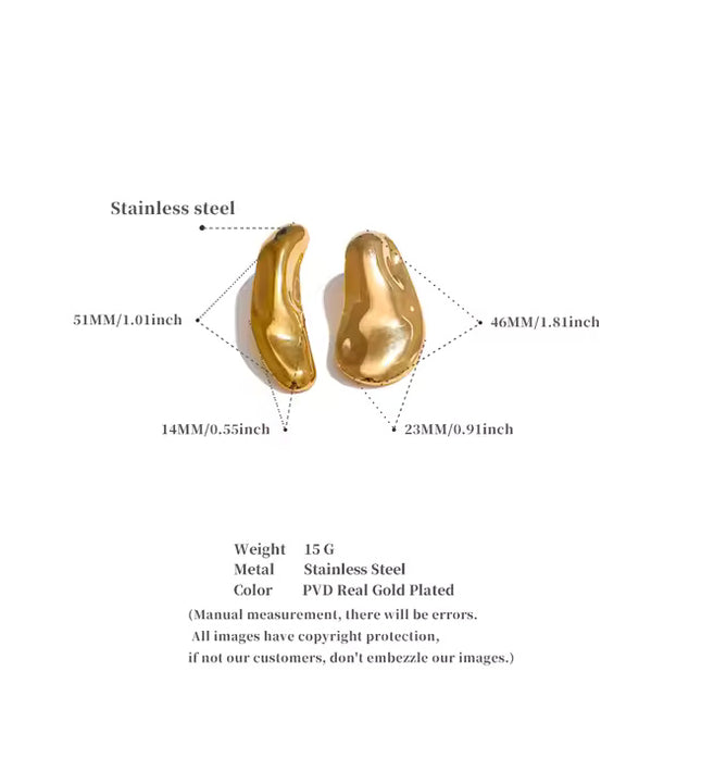 Bold Dual Sphere Earrings – Avant-Garde Gold