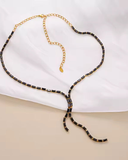 NOIR LUXE LARIAT PREMIUM NECKLACE - LIMITED EDITION