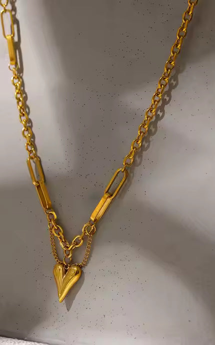 The Bold Heart Chain Necklace