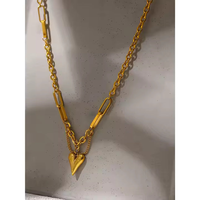 The Bold Heart Chain Necklace