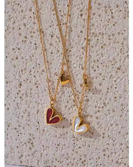 Twin Heart Necklace – A Delicate Symbol of Love & Connection