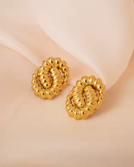 GOLDEN SERPENTINE EARRINGS