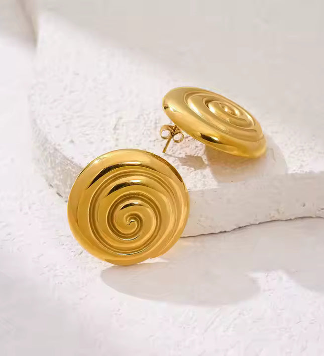 GOLDEN SPIRAL EARRINGS