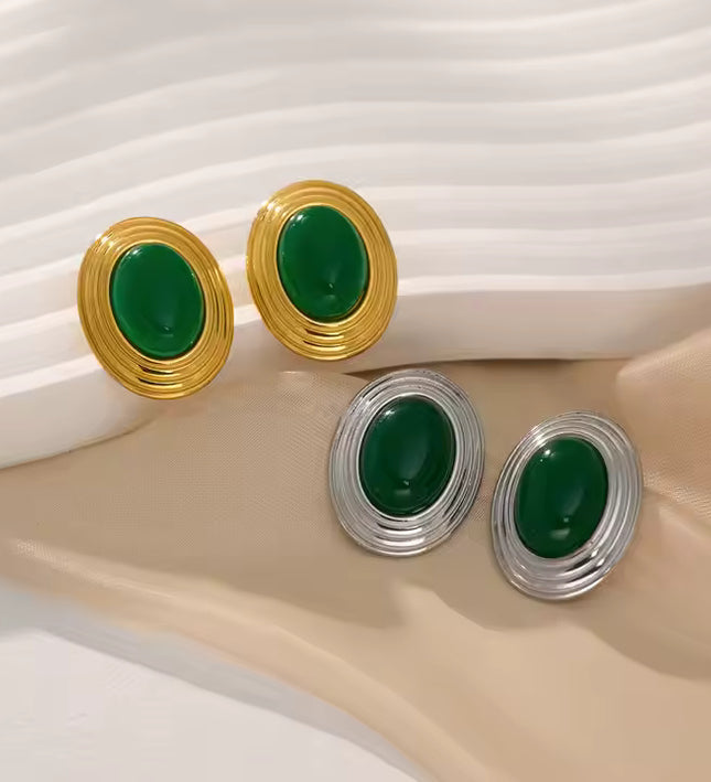 ROYAL OVAL STUDS - EARRINGS