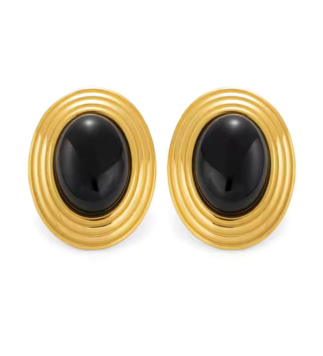 ROYAL OVAL STUDS - EARRINGS